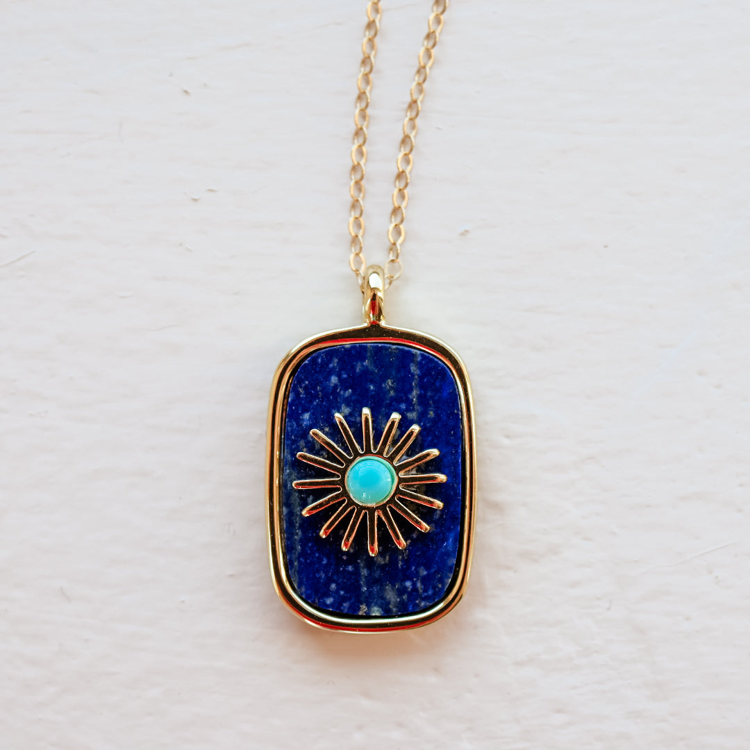 Sunburst Gemstone Necklace