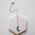 Turquoise Crescent Necklace