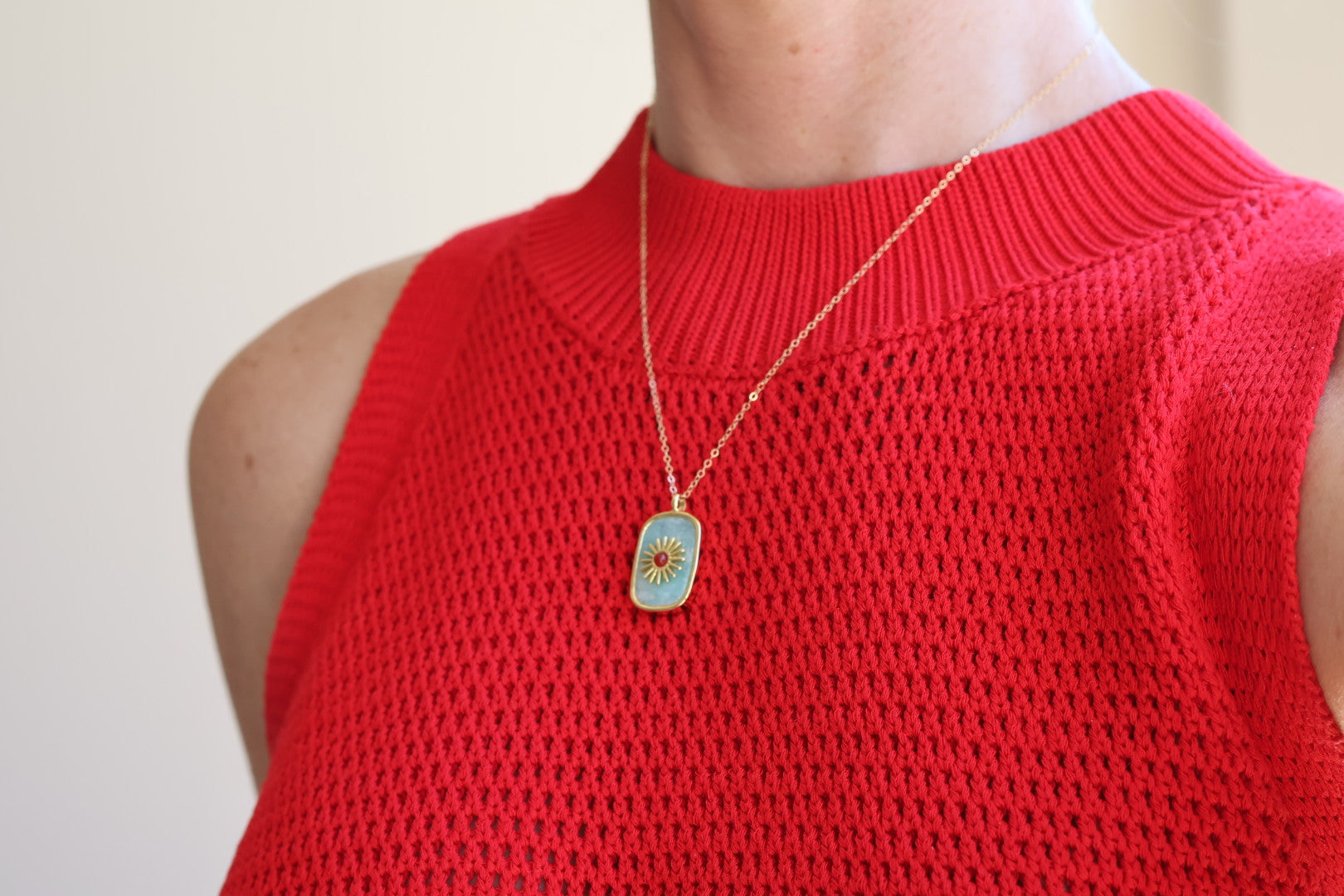 Sunburst Gemstone Necklace