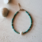 Turquoise & Freshwater Pearl Bracelet