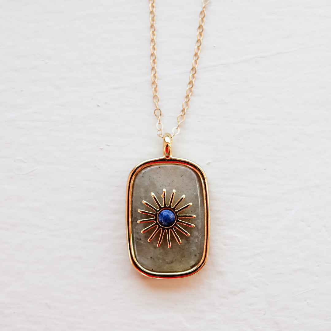 Sunburst Gemstone Necklace