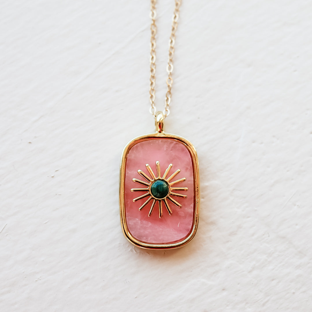 Sunburst Gemstone Necklace