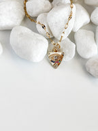 CZ Evil Eye Protection Necklace