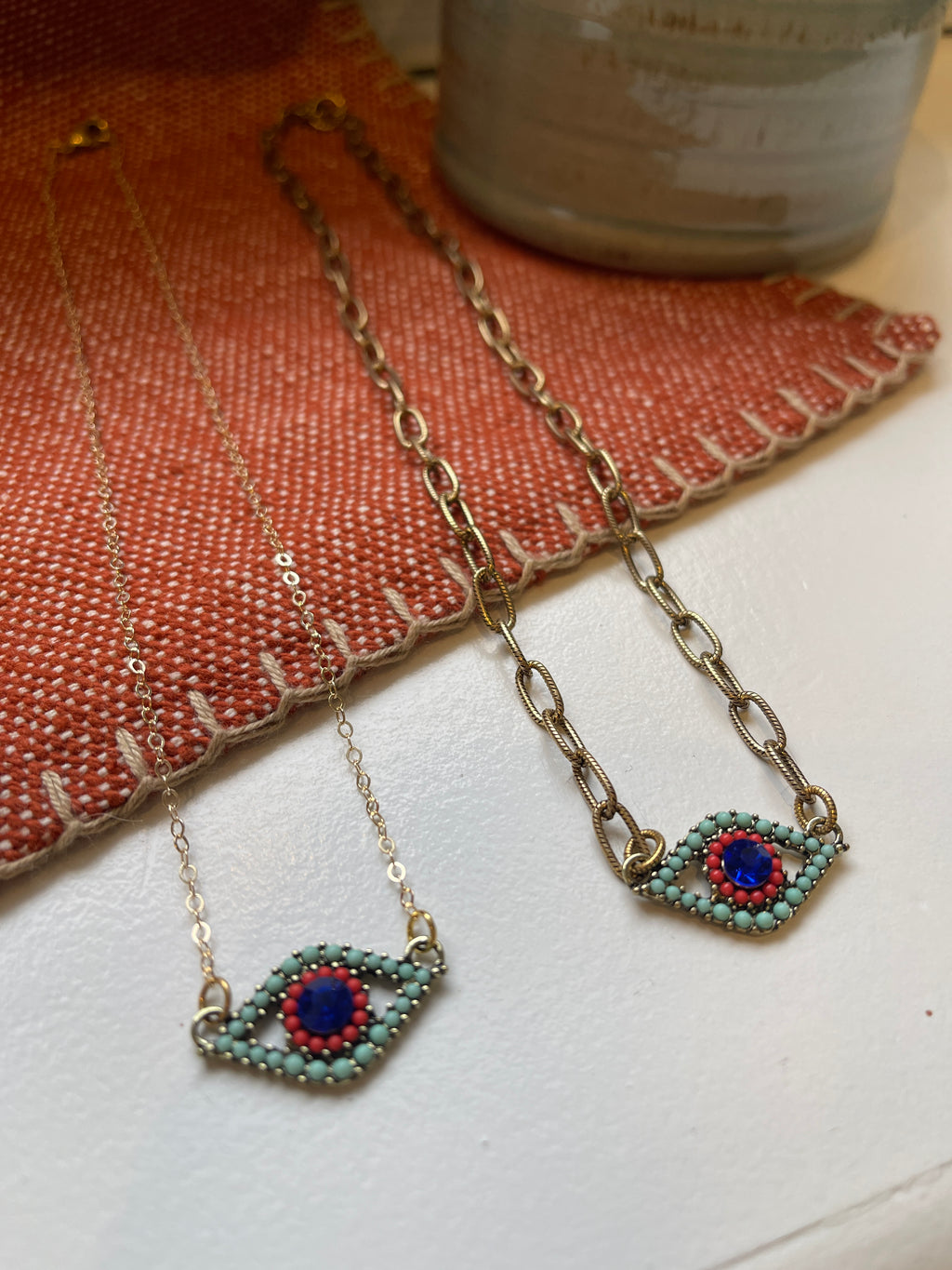 Antique Mermaid Eye Necklace