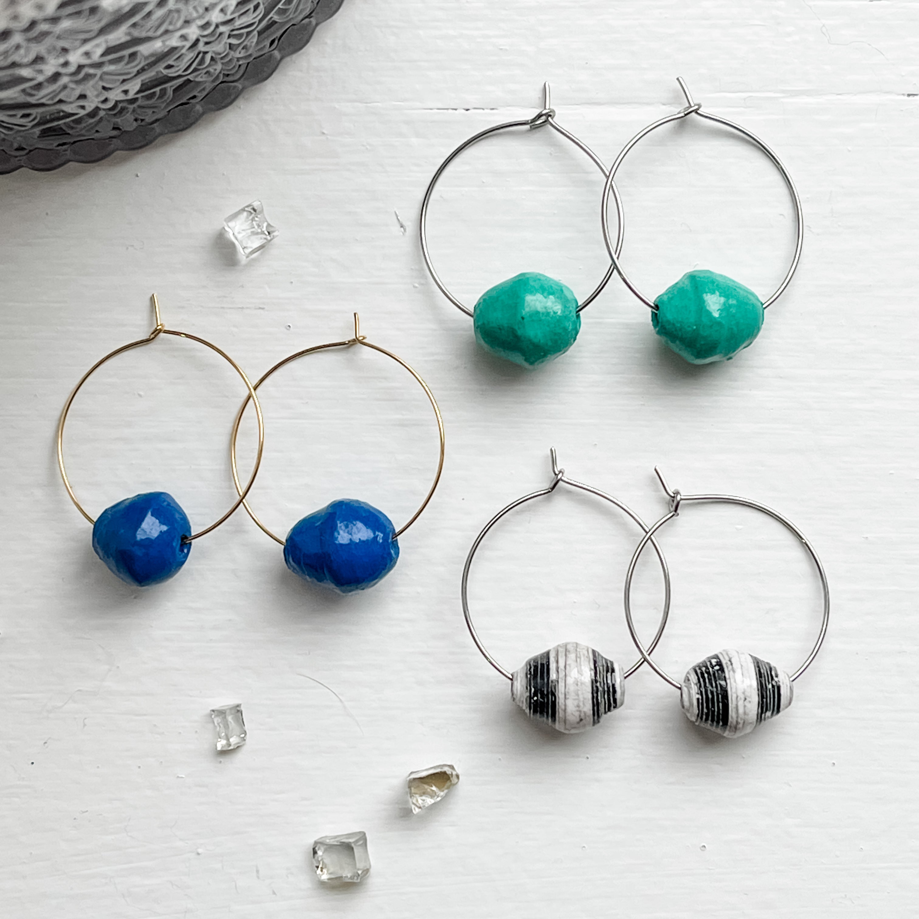 Trade Bead Hoops
