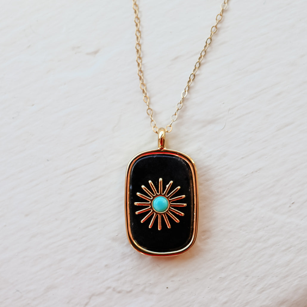 Sunburst Gemstone Necklace