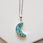 Turquoise Crescent Necklace