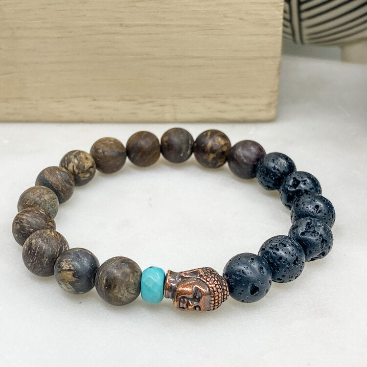 Copper Buddha Bracelet