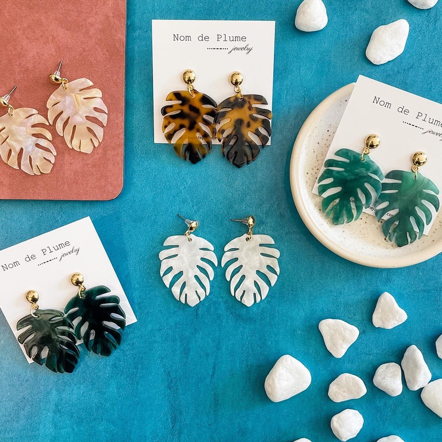 Monstera Tropics Earrings