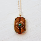 Sunburst Gemstone Necklace