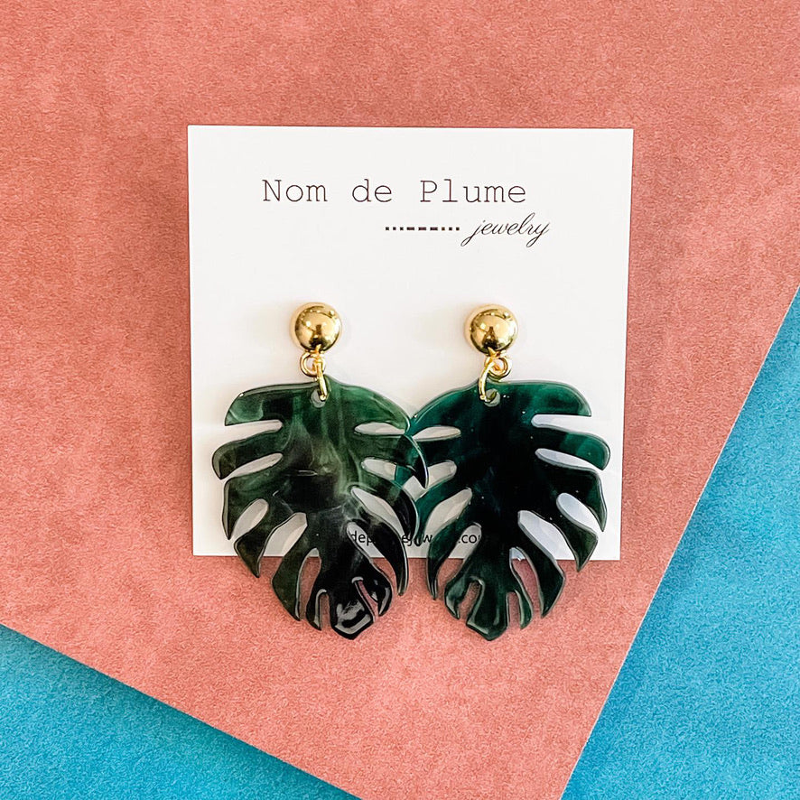 Monstera Tropics Earrings