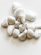 Rough Gemstone Claw Earrings