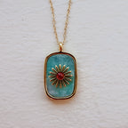 Sunburst Gemstone Necklace