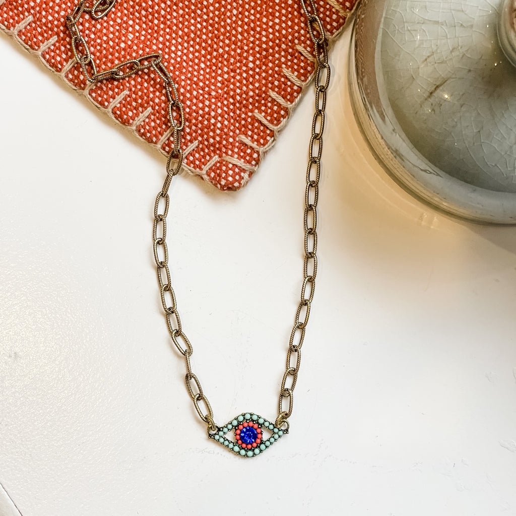 Antique Mermaid Eye Necklace