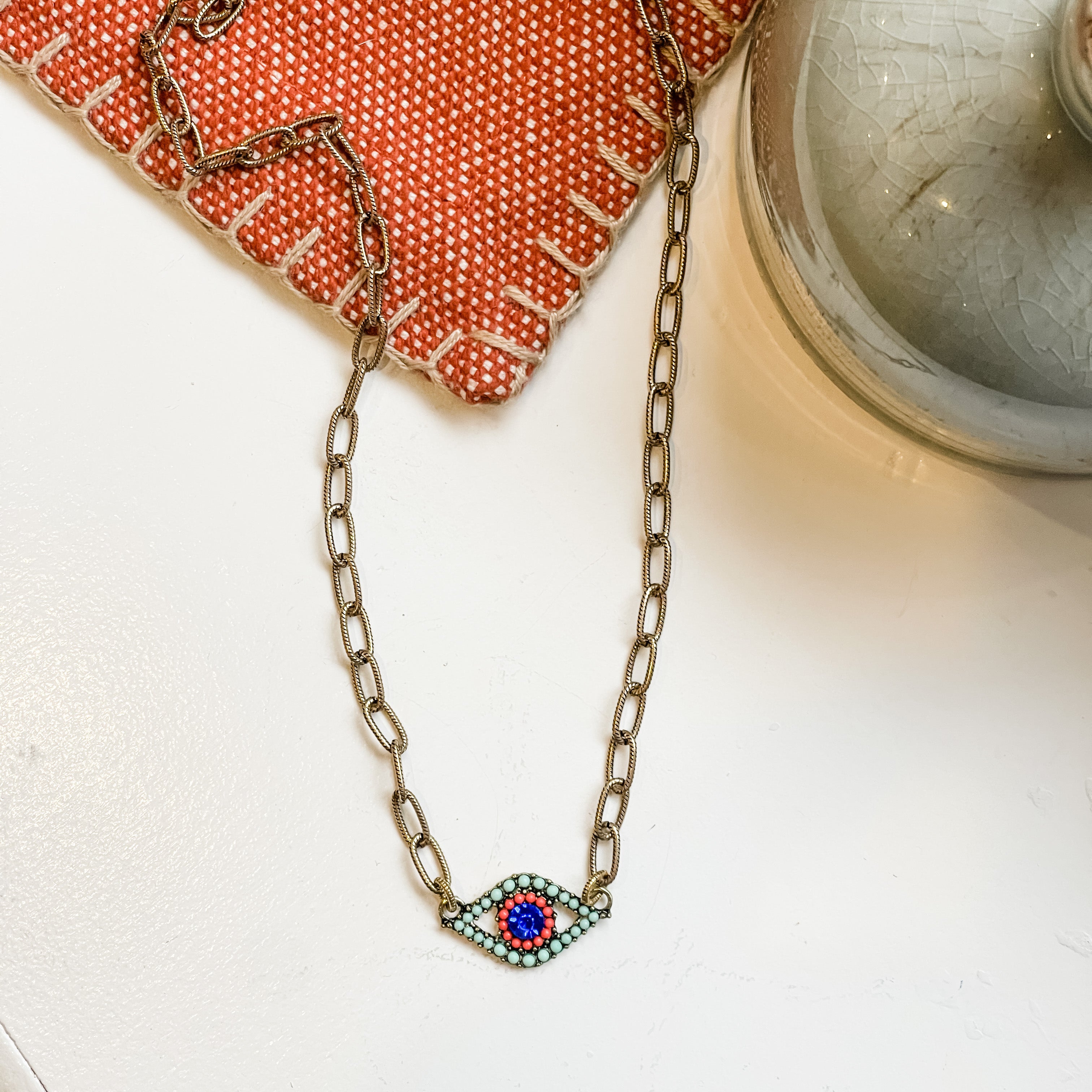 Antique Mermaid Eye Necklace