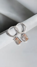 Baguette Stone Huggies