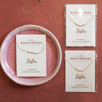 Sister Morse Code Necklace with minimalist bar design, Wild & Rooted