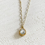 Crystal Tear Drop Necklace