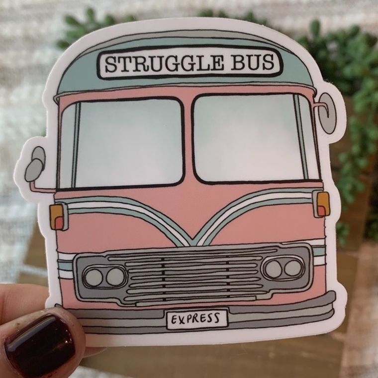 Struggle Bus Vinyl Sticker